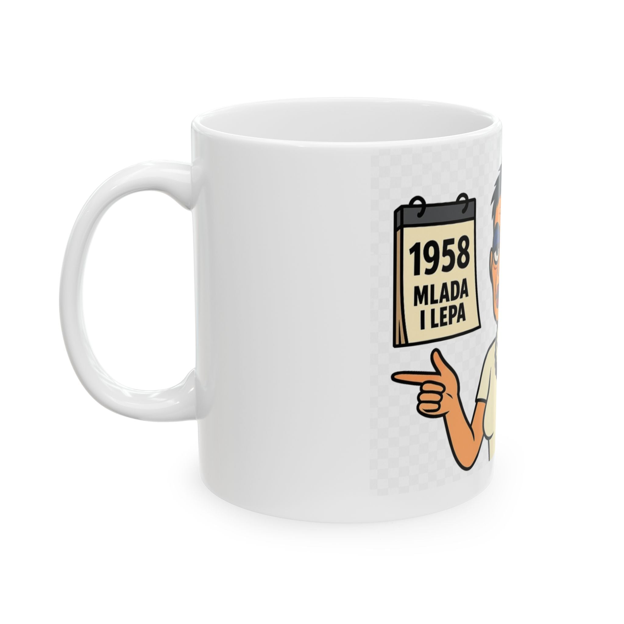 Funny Cartoon Ceramic Mug – 11oz & 15oz, Gift for Coffee Lovers, Unique Kitchen Decor, Humorous Drinkware, Birthday Present, Office Humor