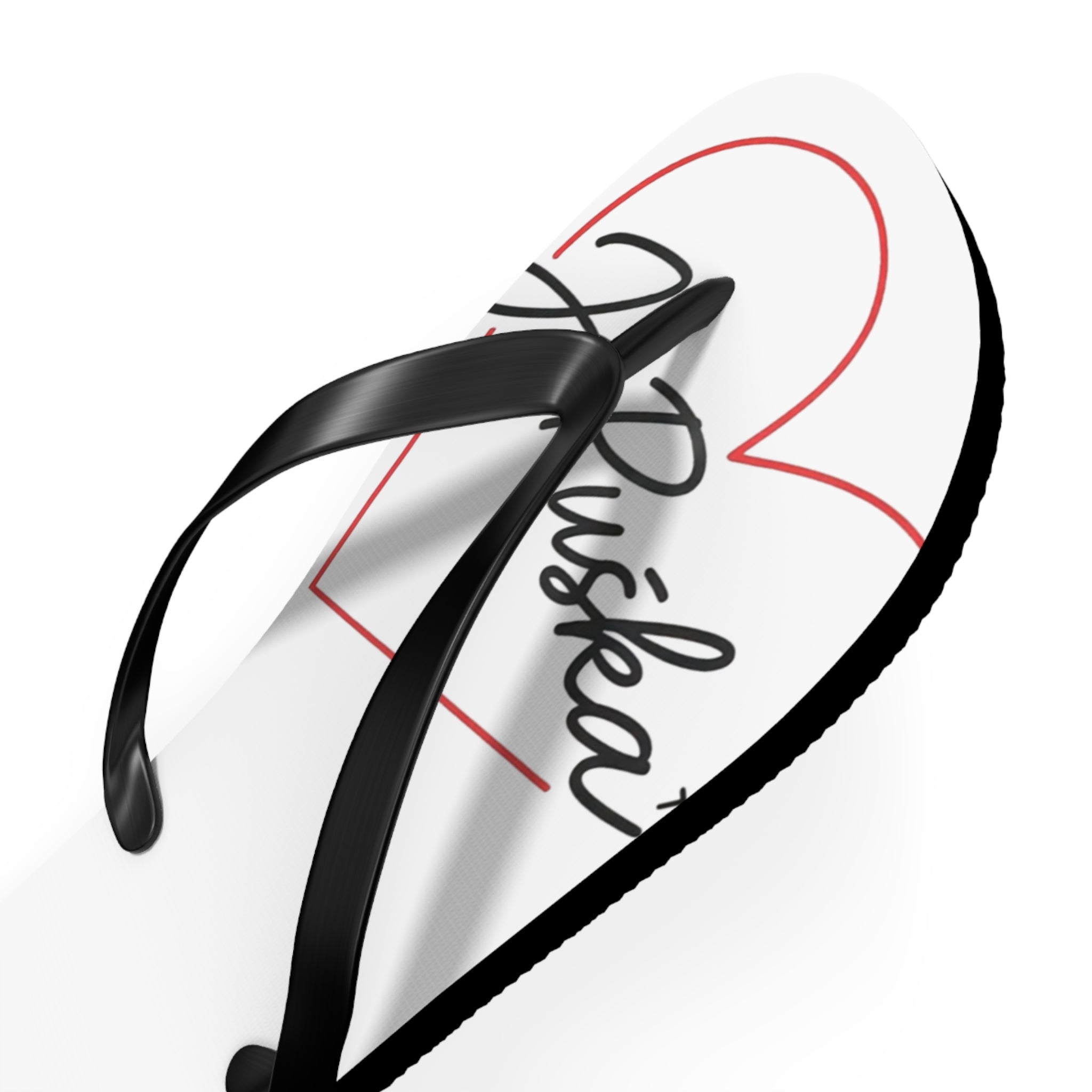 Stylish Heart Flip Flops | Summer Beach Footwear | Casual Sandals, Cute Vacation Shoes, Gift for Beach Lovers, Love-themed Slippers