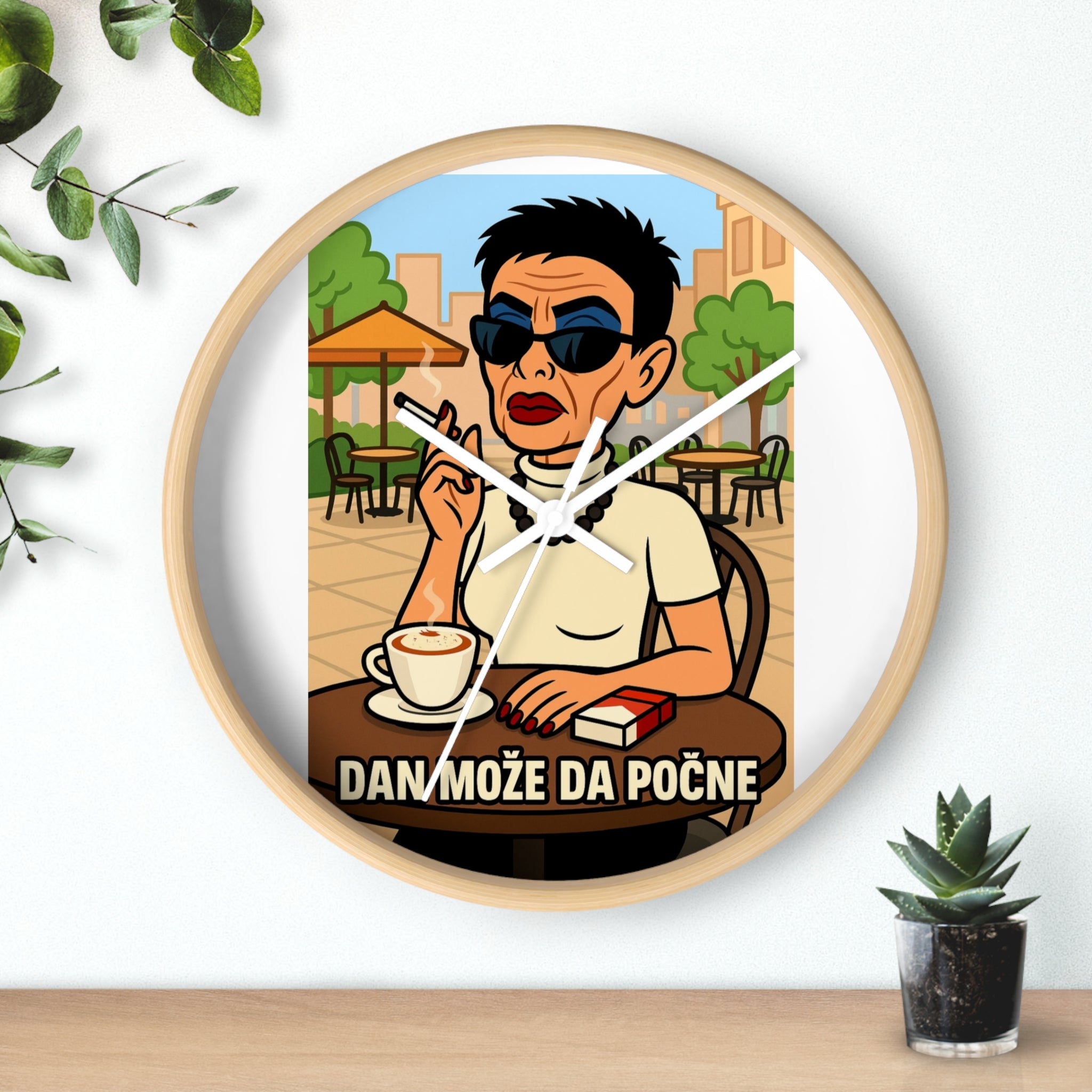 Chic Cartoon Wall Clock - Retro Art Timepiece, Stylish Home Décor, Unique Gift for Coffee Lovers, Trendy Office Decor, Fun Kitchen [...]