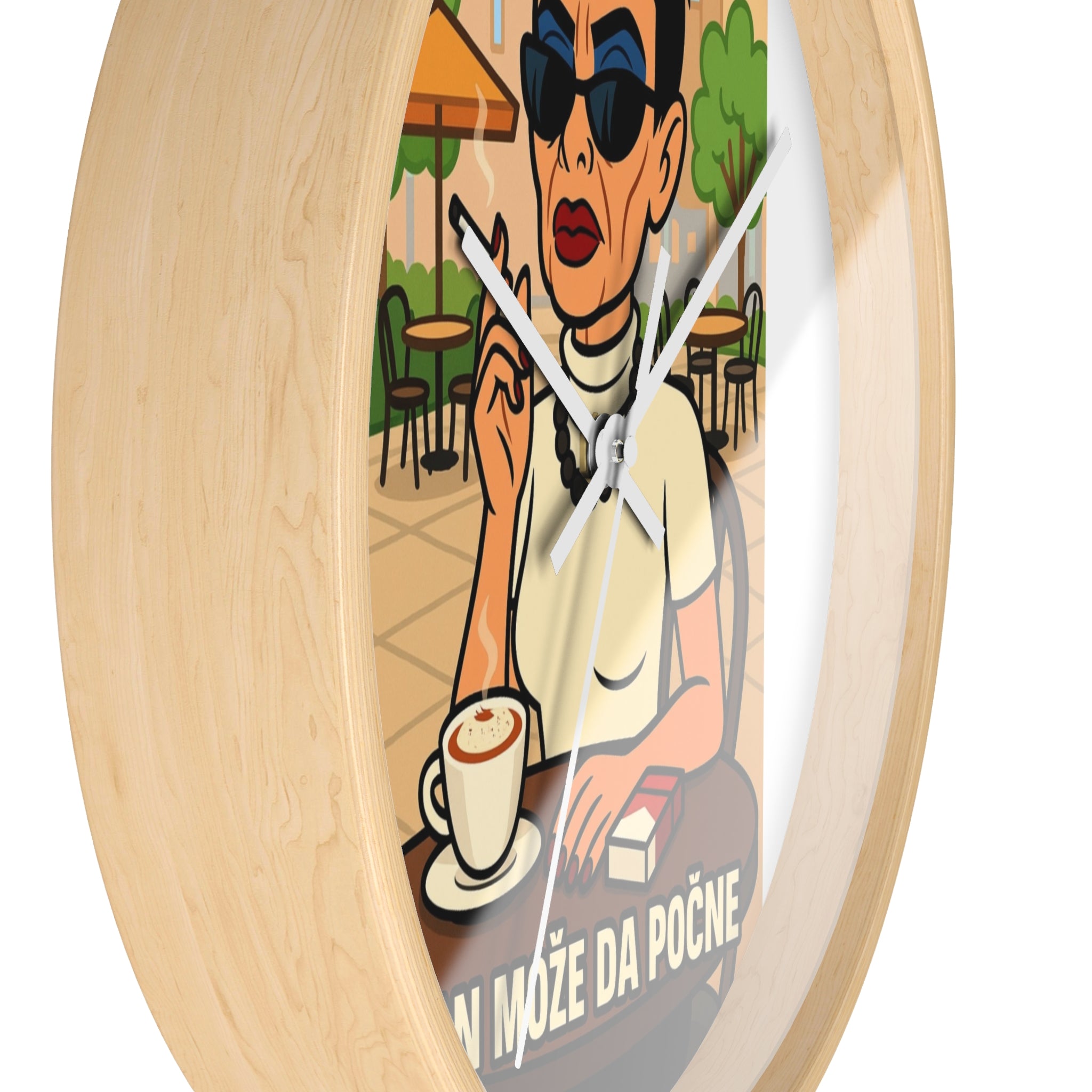 Chic Cartoon Wall Clock - Retro Art Timepiece, Stylish Home Décor, Unique Gift for Coffee Lovers, Trendy Office Decor, Fun Kitchen [...]