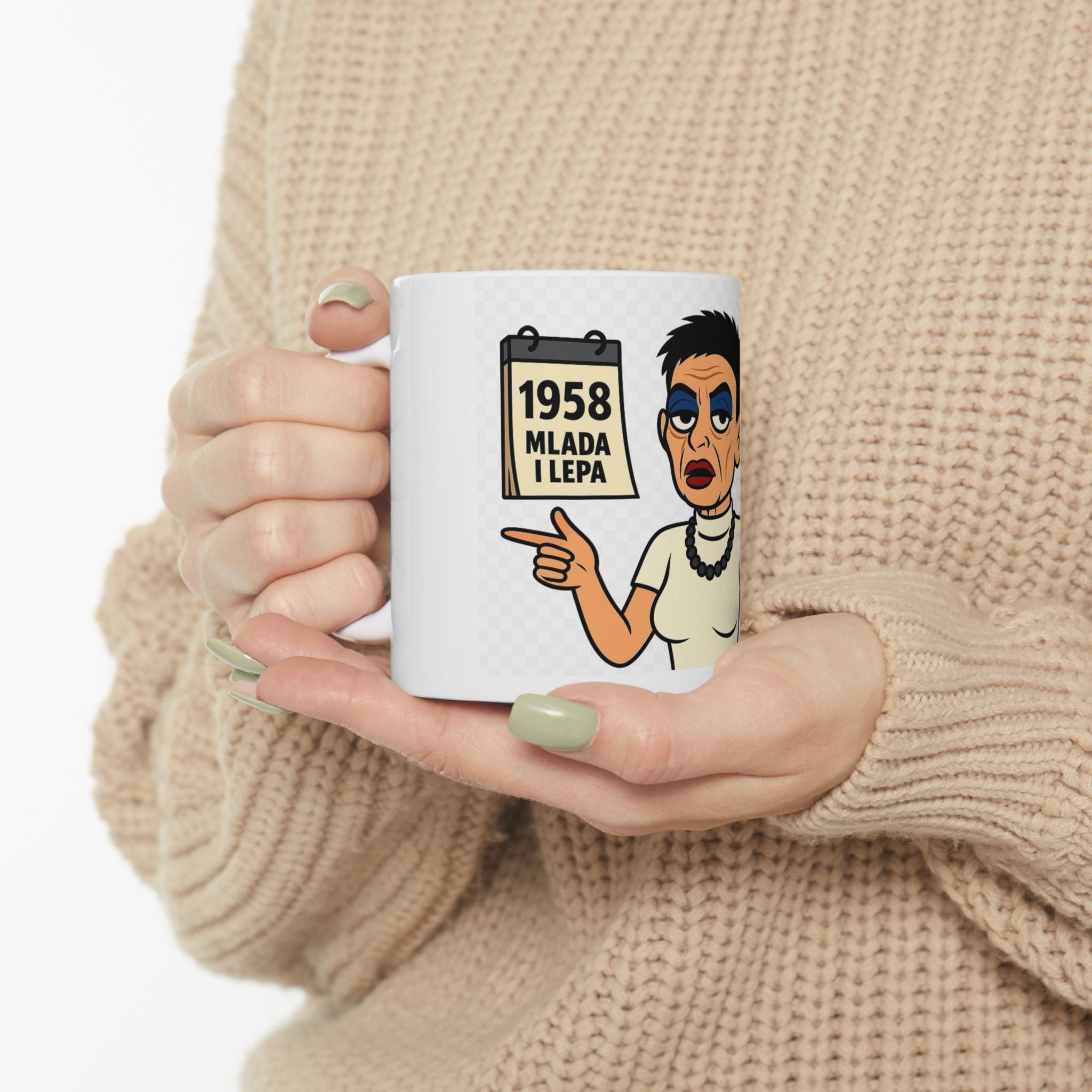 Funny Cartoon Ceramic Mug – 11oz & 15oz, Gift for Coffee Lovers, Unique Kitchen Decor, Humorous Drinkware, Birthday Present, Office Humor