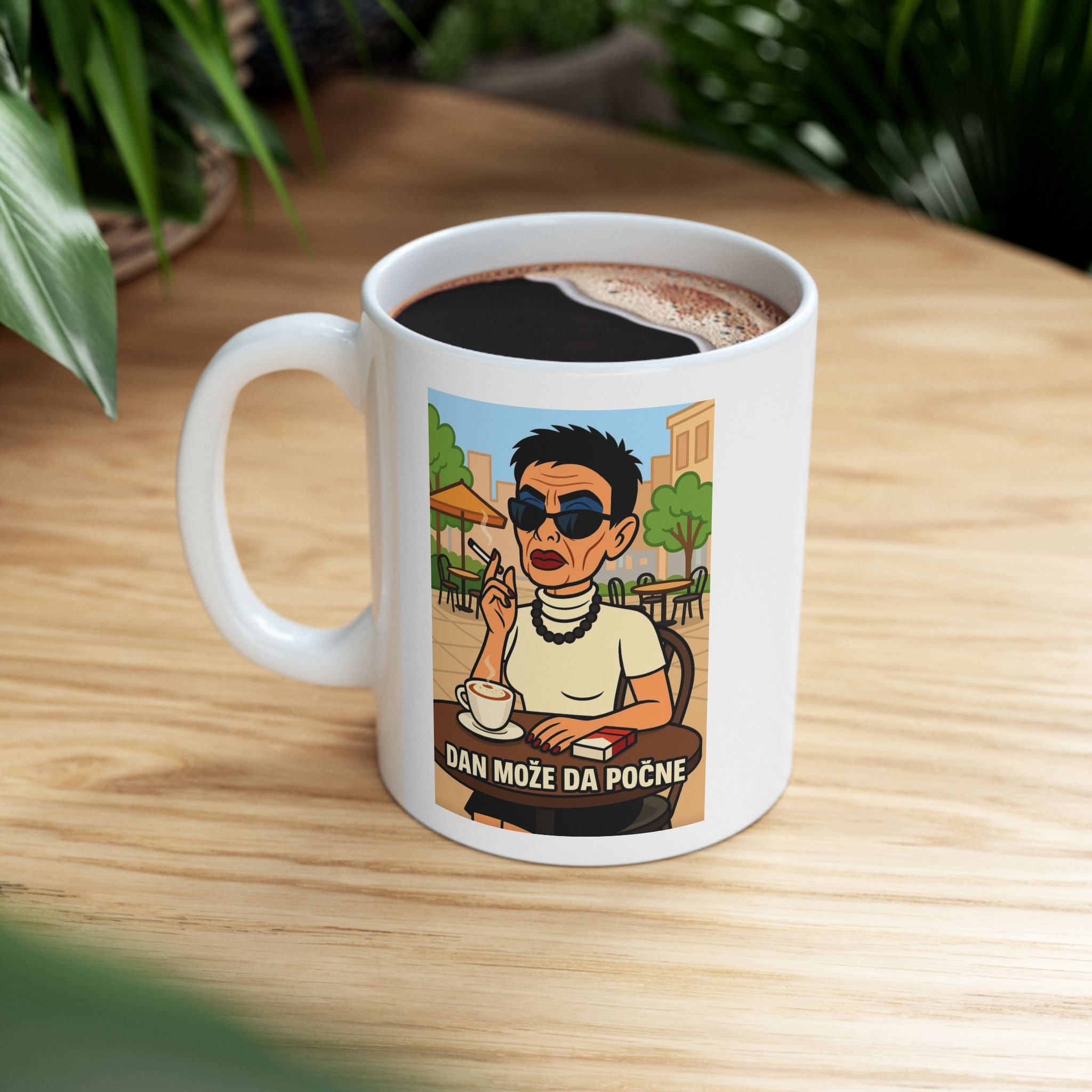 Luxury Lifestyle Mug - Now the Day Can Begin - Ruska Jakić Inspired