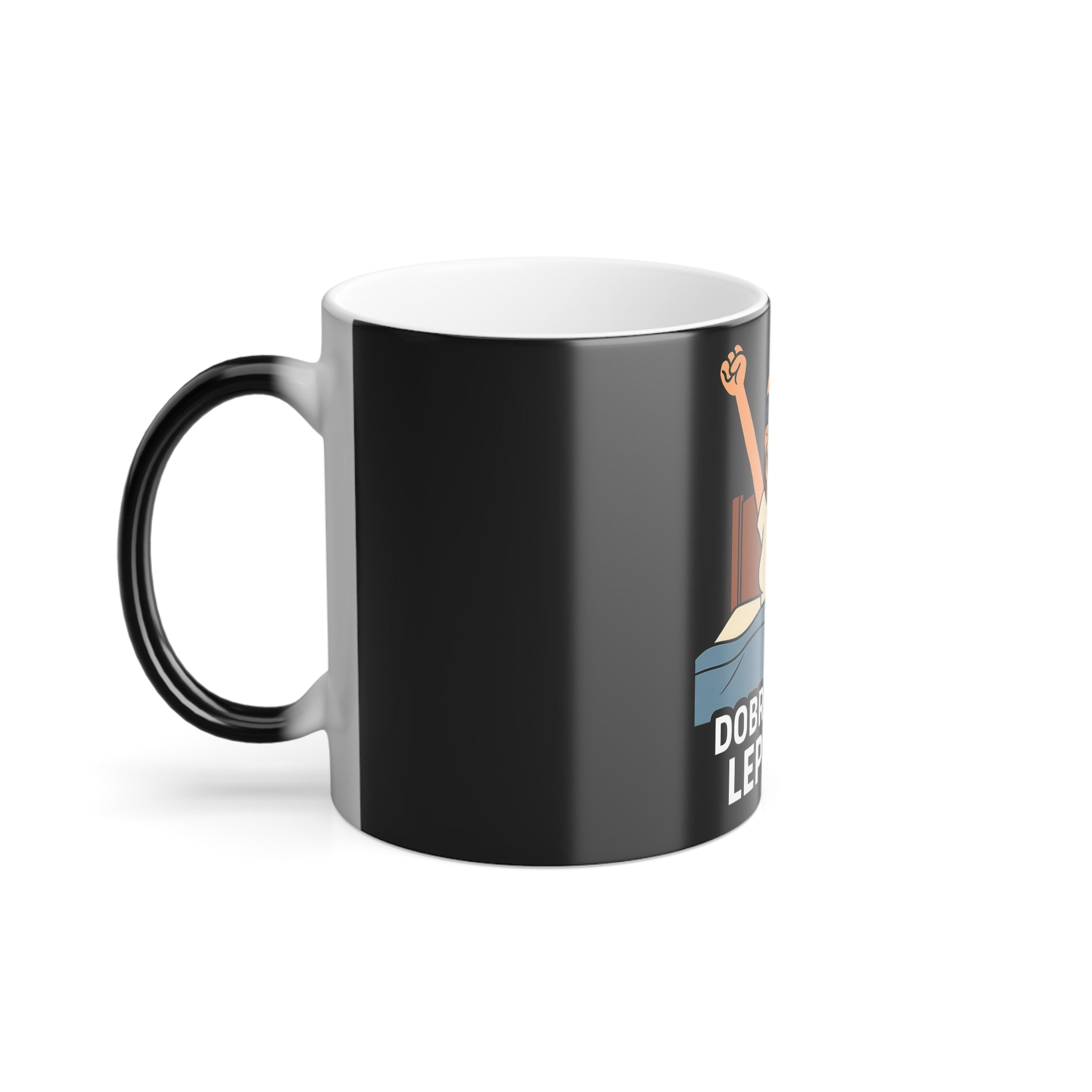 Color Morphing Coffee Mug, Motivational Gift, Unique Changing Mug, Dobro Jutro Lepotice, Funny Kitchenware, Great for Birthdays, [...]