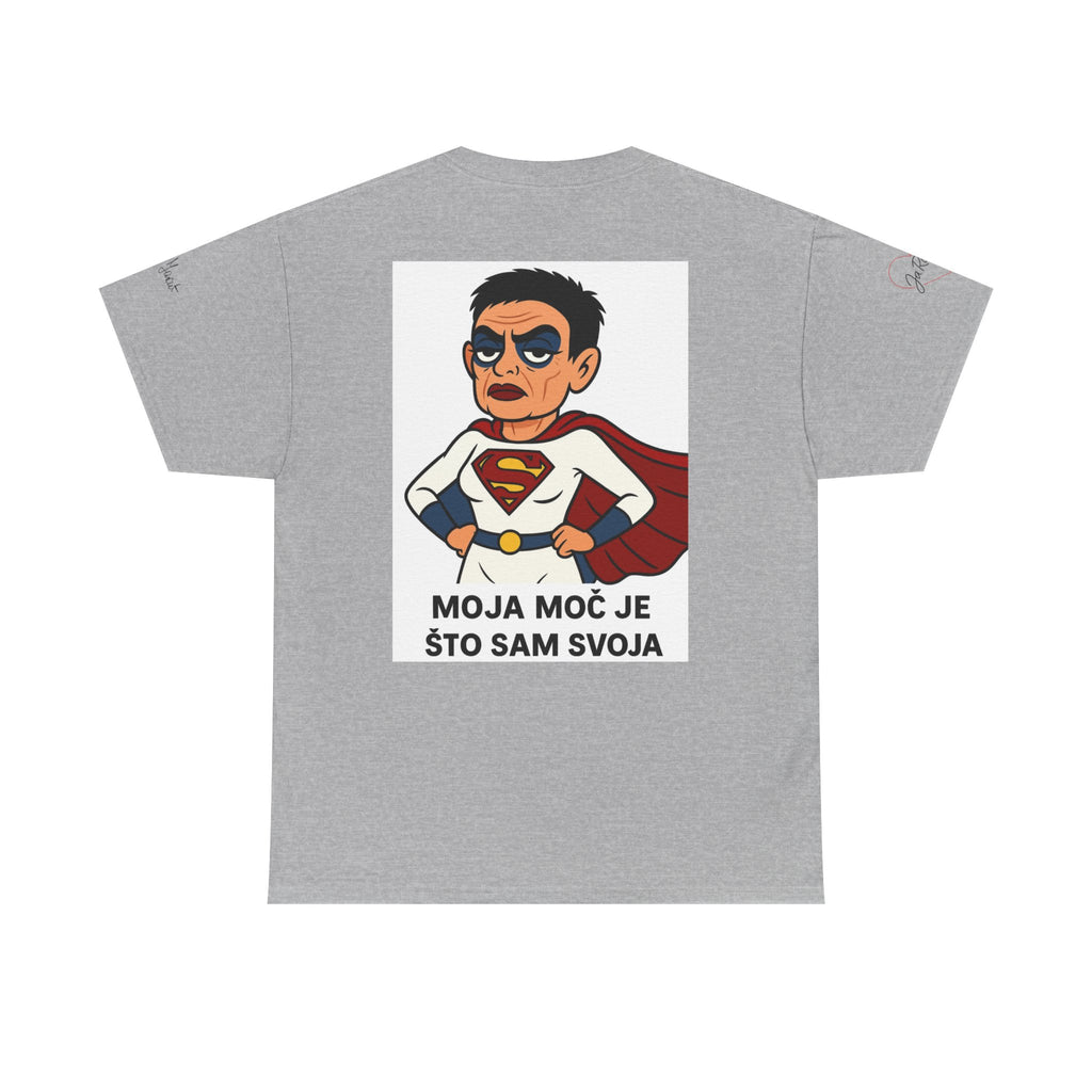 Unisex Cotton Tee - Heart Design, Casual Wear, Gift for Superhero Fans, Trendy Streetwear, Perfect for Celebrations