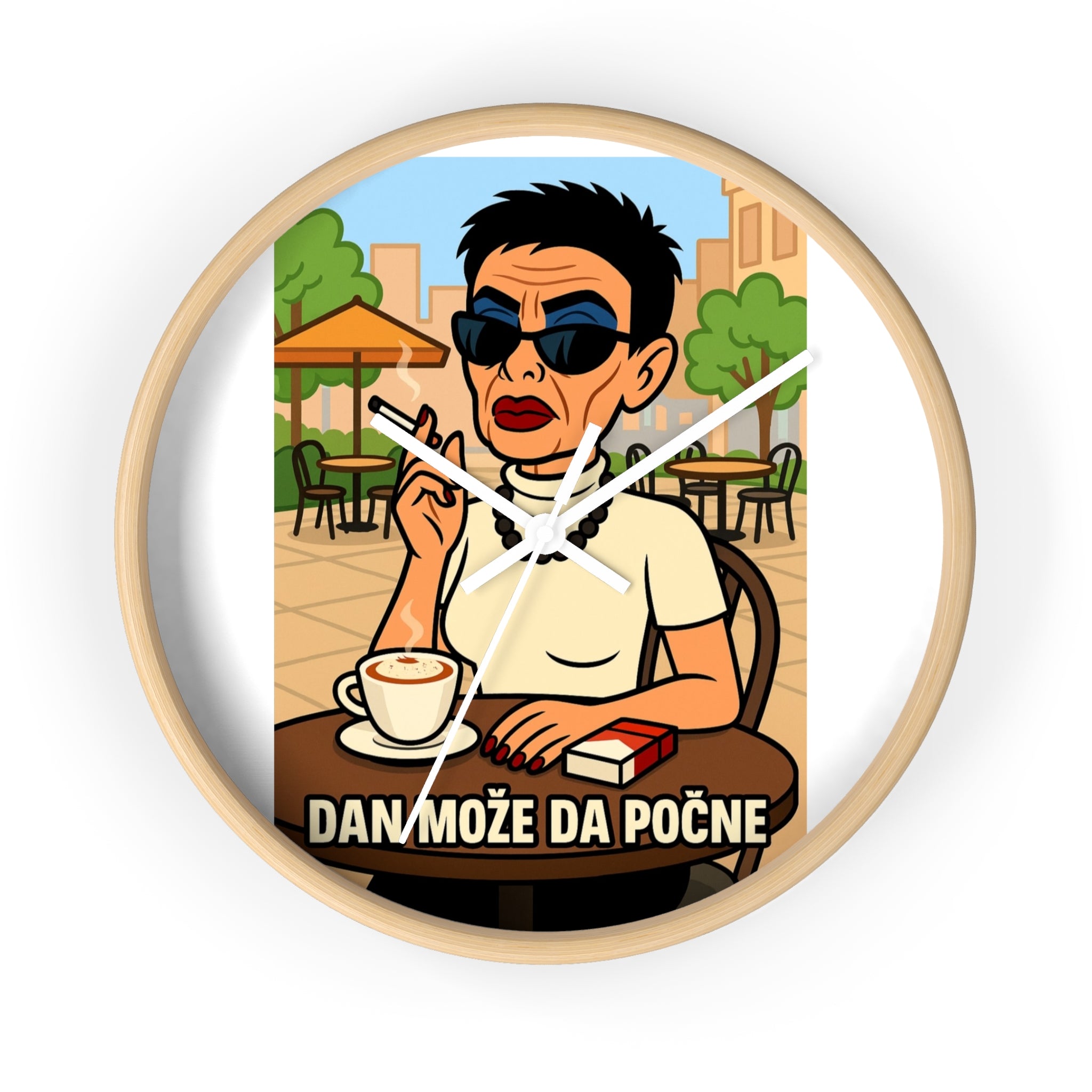 Chic Cartoon Wall Clock - Retro Art Timepiece, Stylish Home Décor, Unique Gift for Coffee Lovers, Trendy Office Decor, Fun Kitchen [...]