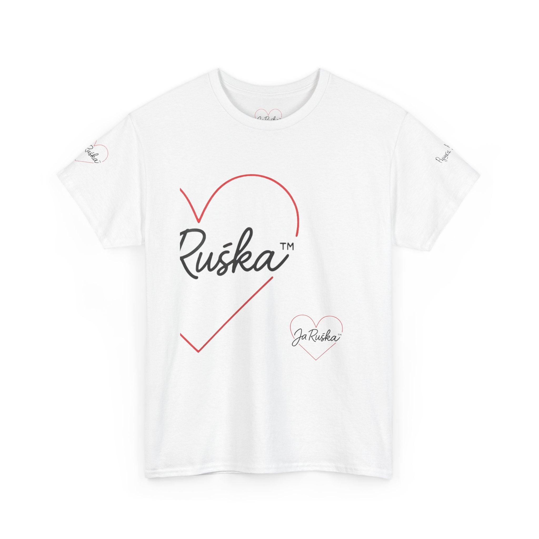 Unisex Heavy Cotton Tee with Heart & Quote Design for Casual Style, Gift for Friends, Cool Graphic Tee, Birthday Gift, Everyday Wear