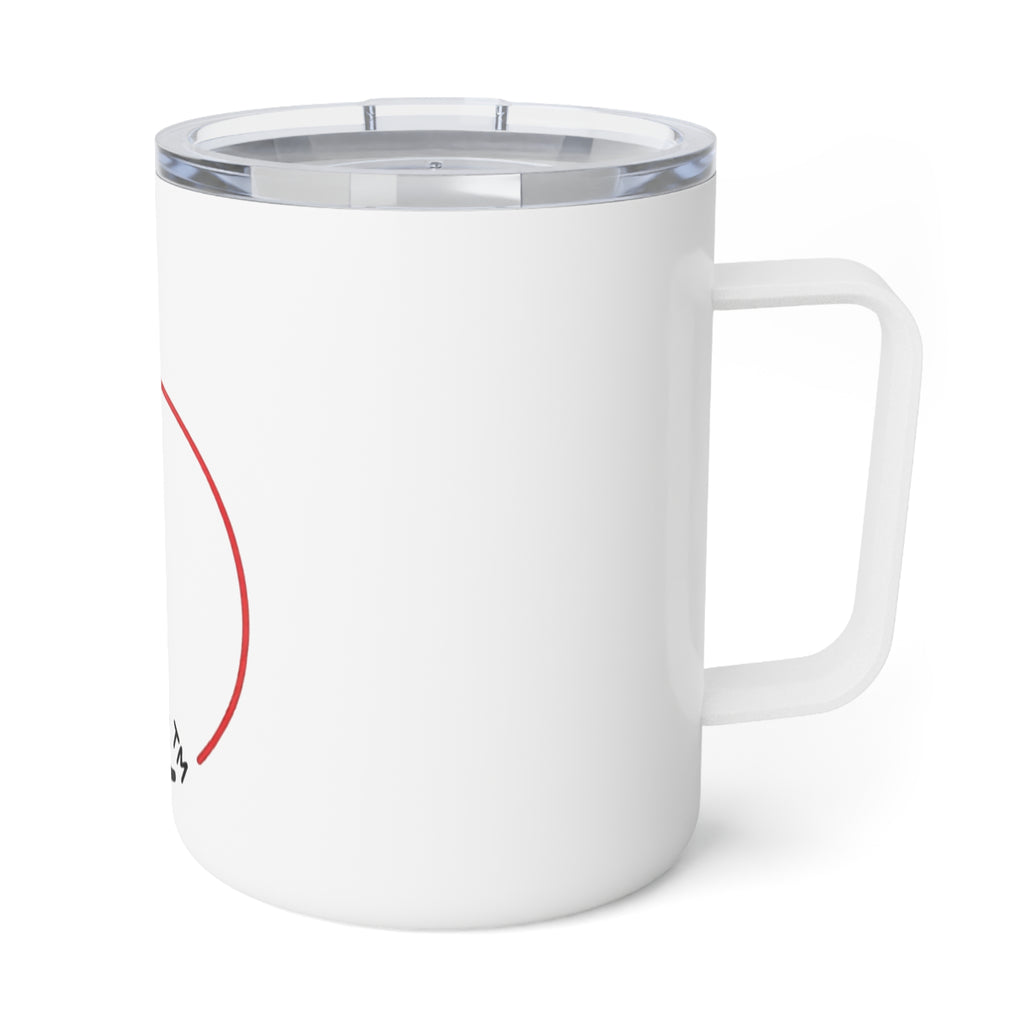 Insulated Coffee Mug with Heart Design, Perfect Gift for Coffee Lovers, Valentine's Day, Personalized Coffee Cup, Cozy Vibes