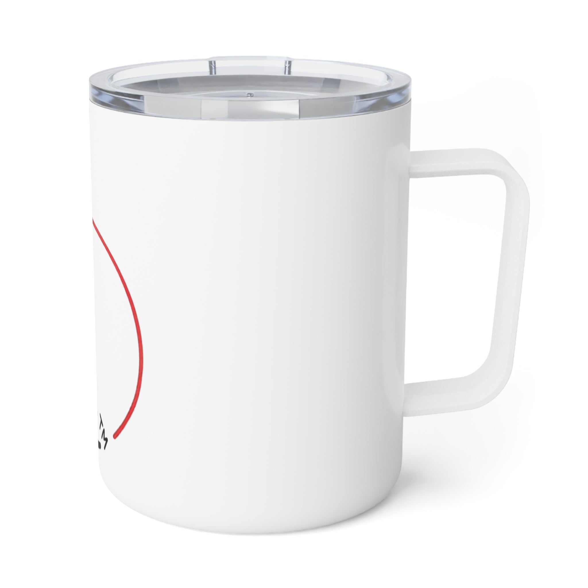 Insulated Coffee Mug with Heart Design, Perfect Gift for Coffee Lovers, Valentine's Day, Personalized Coffee Cup, Cozy Vibes
