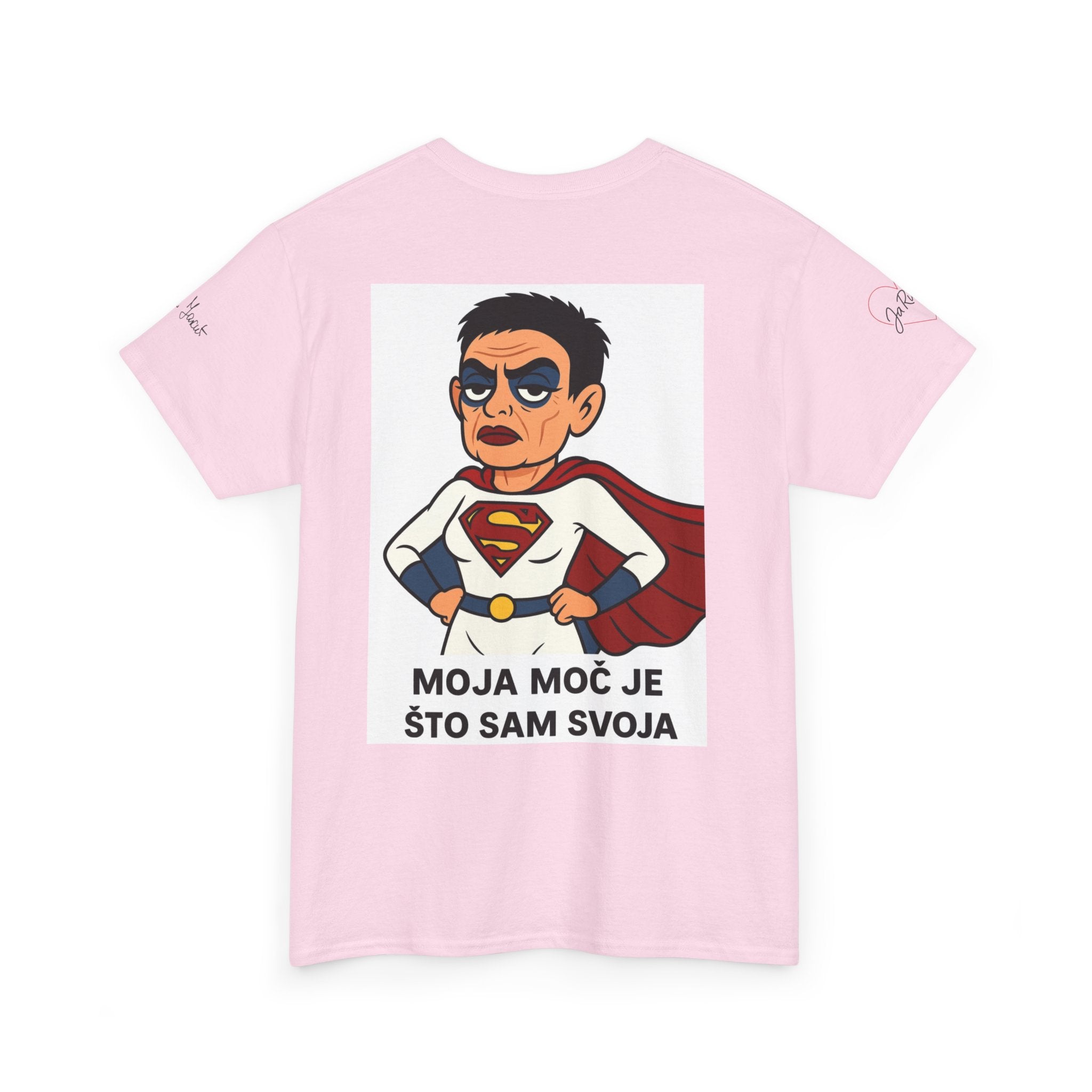 Unisex Cotton Tee - Heart Design, Casual Wear, Gift for Superhero Fans, Trendy Streetwear, Perfect for Celebrations