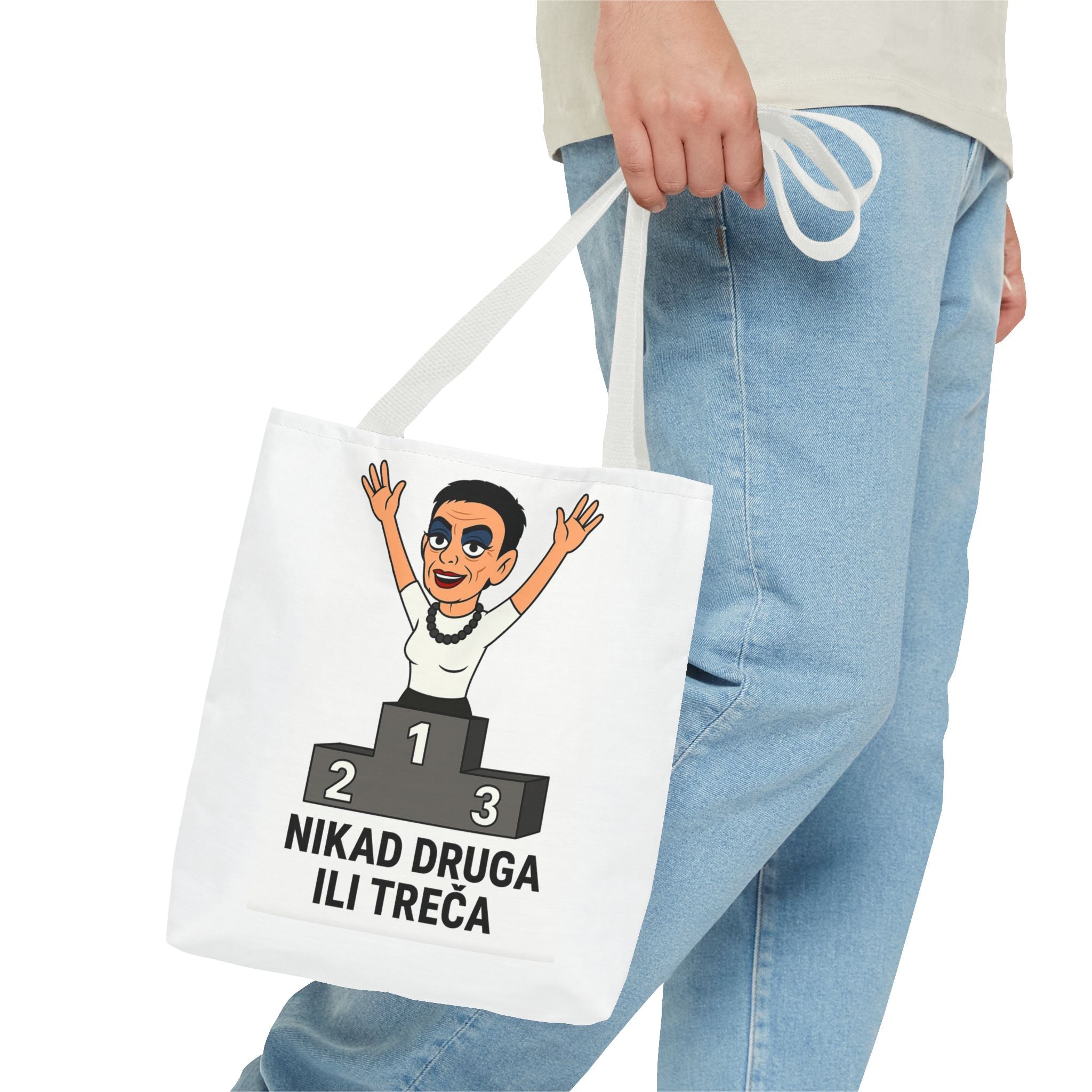 Motivational Quote Tote Bag, Funny Tote, AOP Design, Perfect for Gym & Daily Use, Gifts for Friends & Family