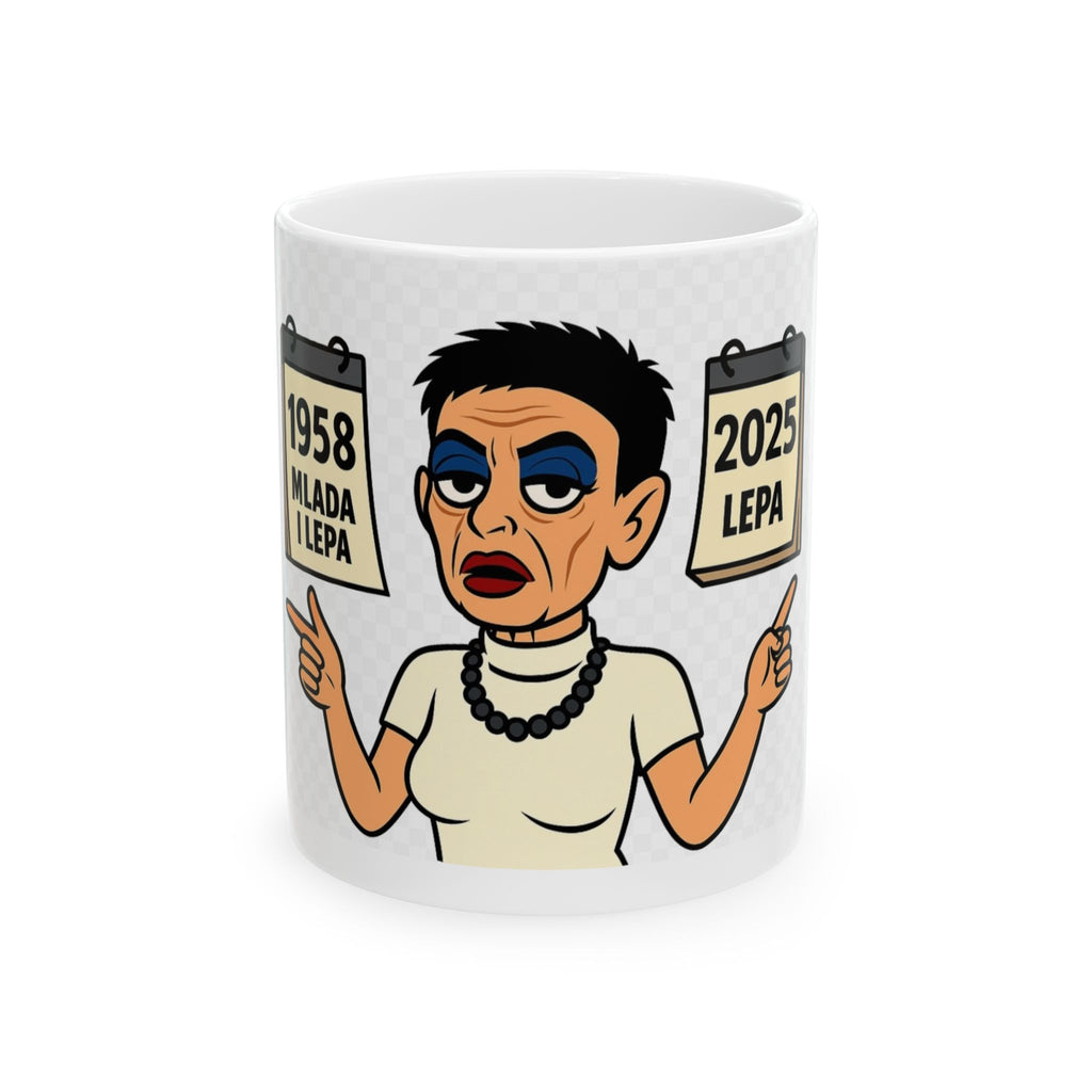 Funny Cartoon Ceramic Mug – 11oz & 15oz, Gift for Coffee Lovers, Unique Kitchen Decor, Humorous Drinkware, Birthday Present, Office Humor