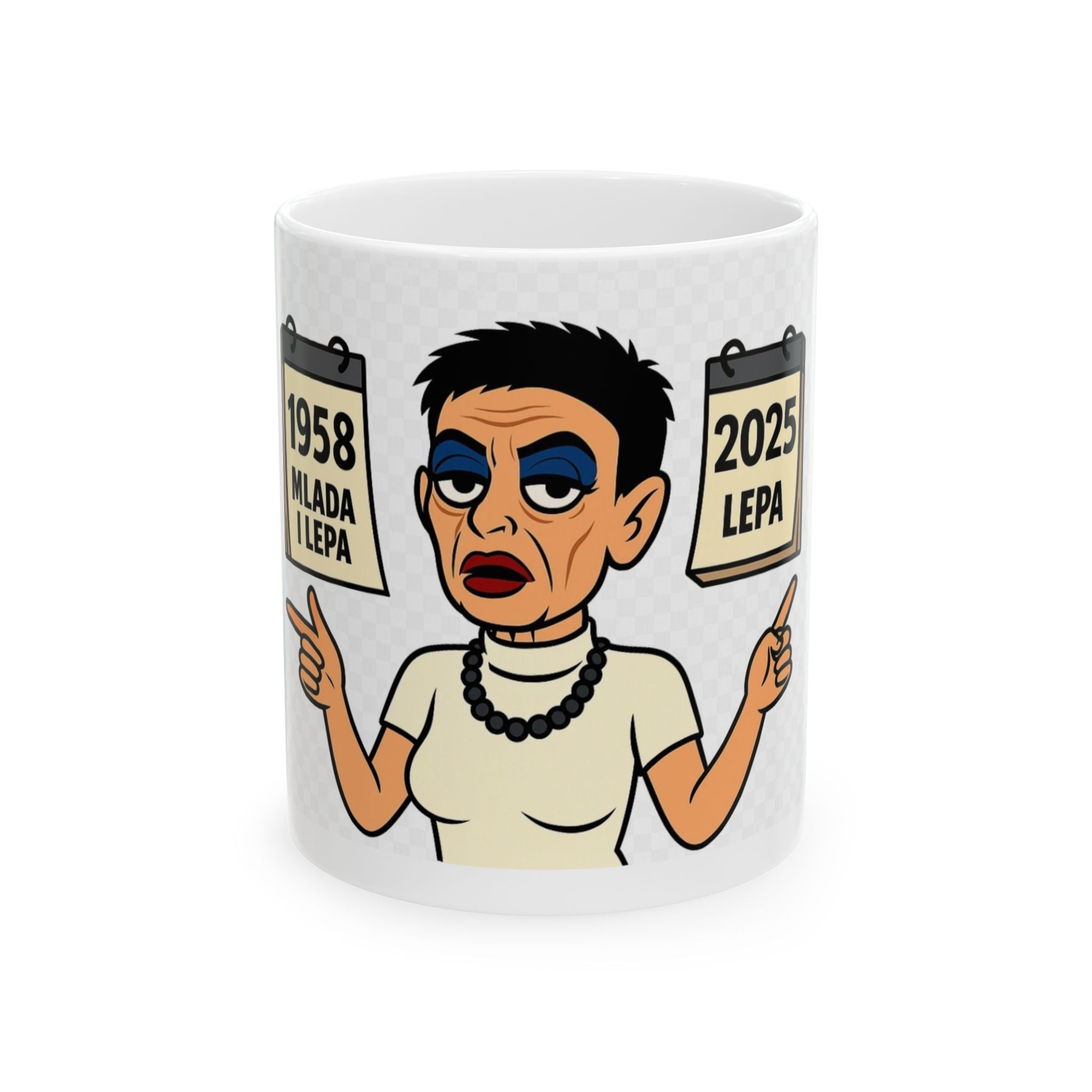 Funny Cartoon Ceramic Mug – 11oz & 15oz, Gift for Coffee Lovers, Unique Kitchen Decor, Humorous Drinkware, Birthday Present, Office Humor