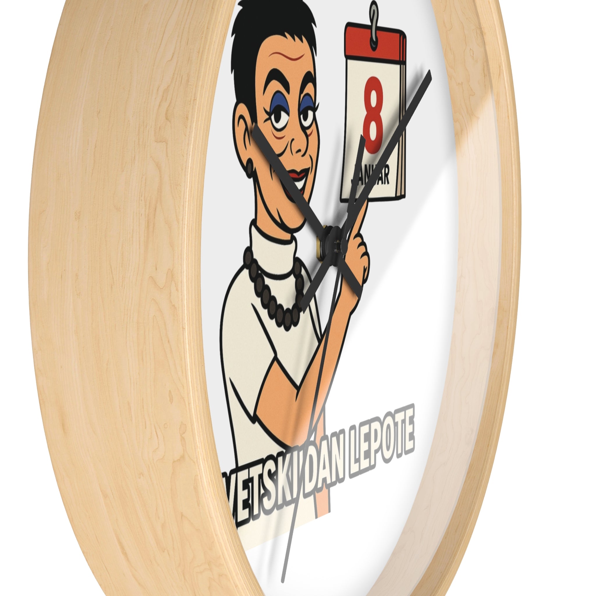 Wall Clock Dragoj Osobi Za Svaku Priliku - JA RUSKA Collection