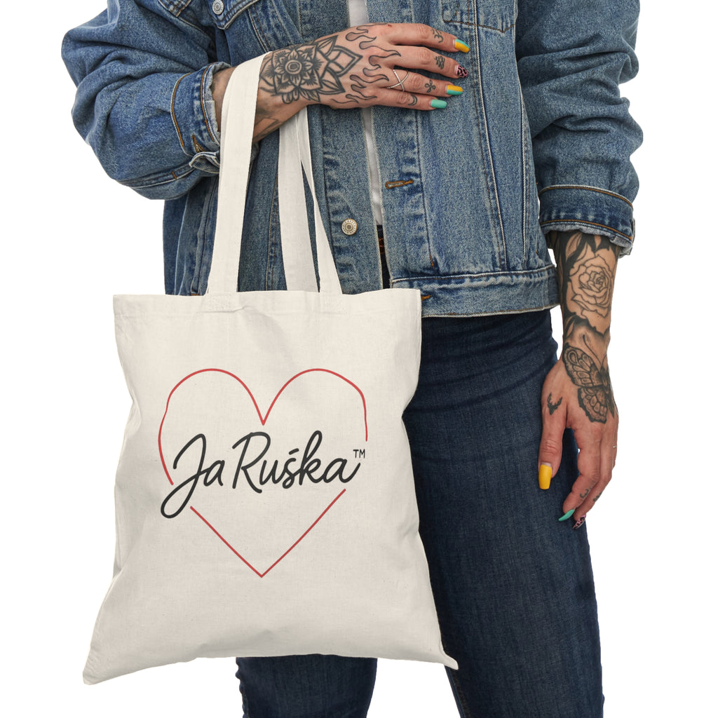 Heartfelt Natural Tote Bag, Eco-Friendly Shopping Bag, Sustainable Gift, Everyday Carryall, Personalized Tote for All Occasions