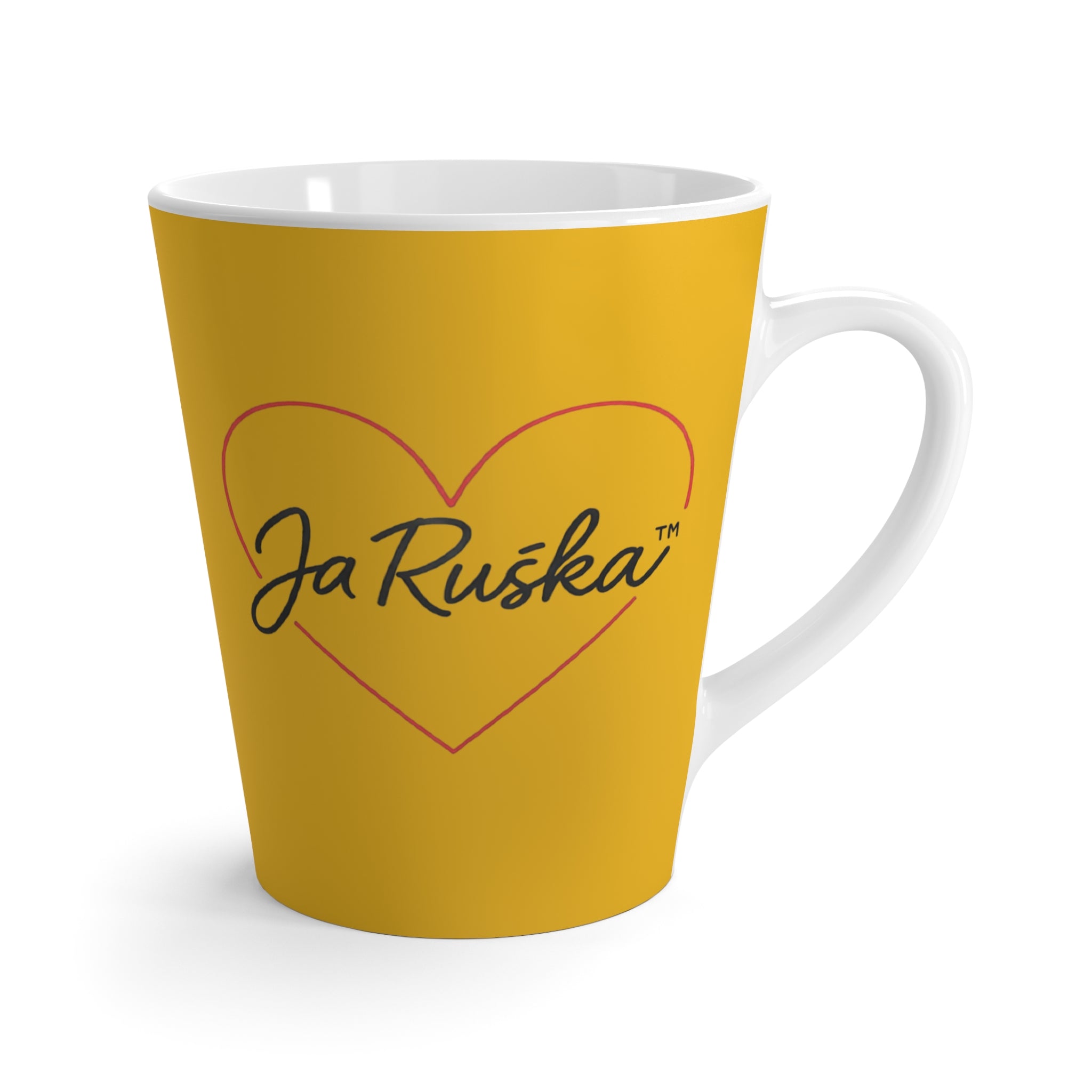 Latte Mug - JA RUSKA Collection - SUZE SU REKA ZIVOTA Motivational Message