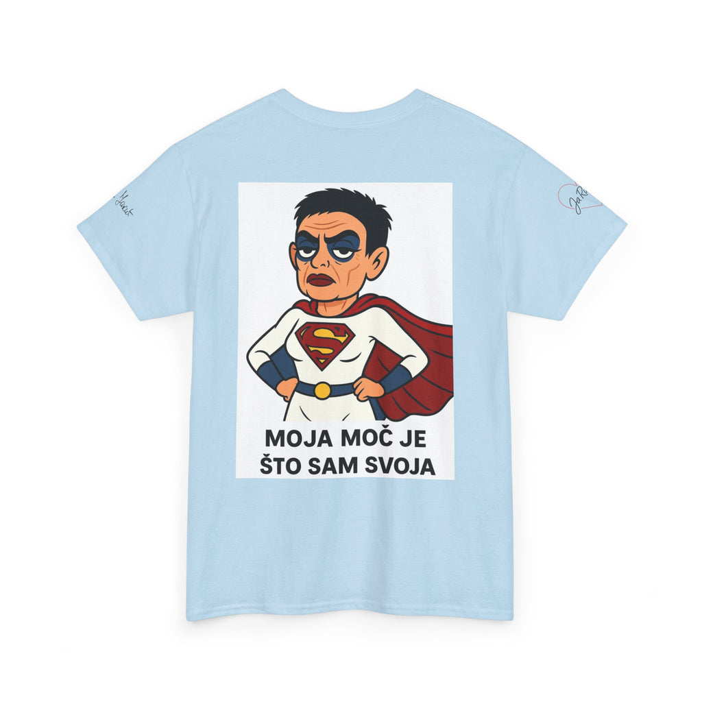 Unisex Cotton Tee - Heart Design, Casual Wear, Gift for Superhero Fans, Trendy Streetwear, Perfect for Celebrations