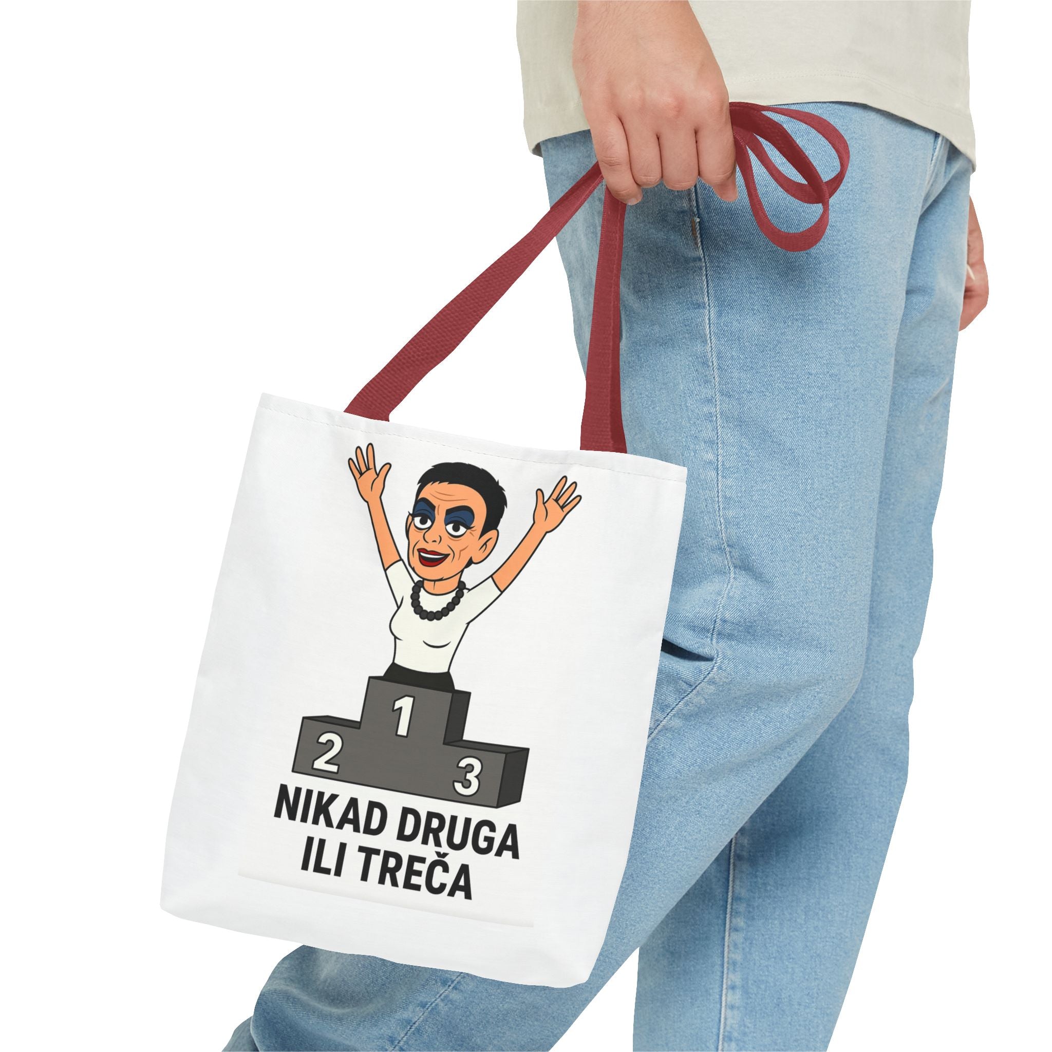 Motivational Quote Tote Bag, Funny Tote, AOP Design, Perfect for Gym & Daily Use, Gifts for Friends & Family