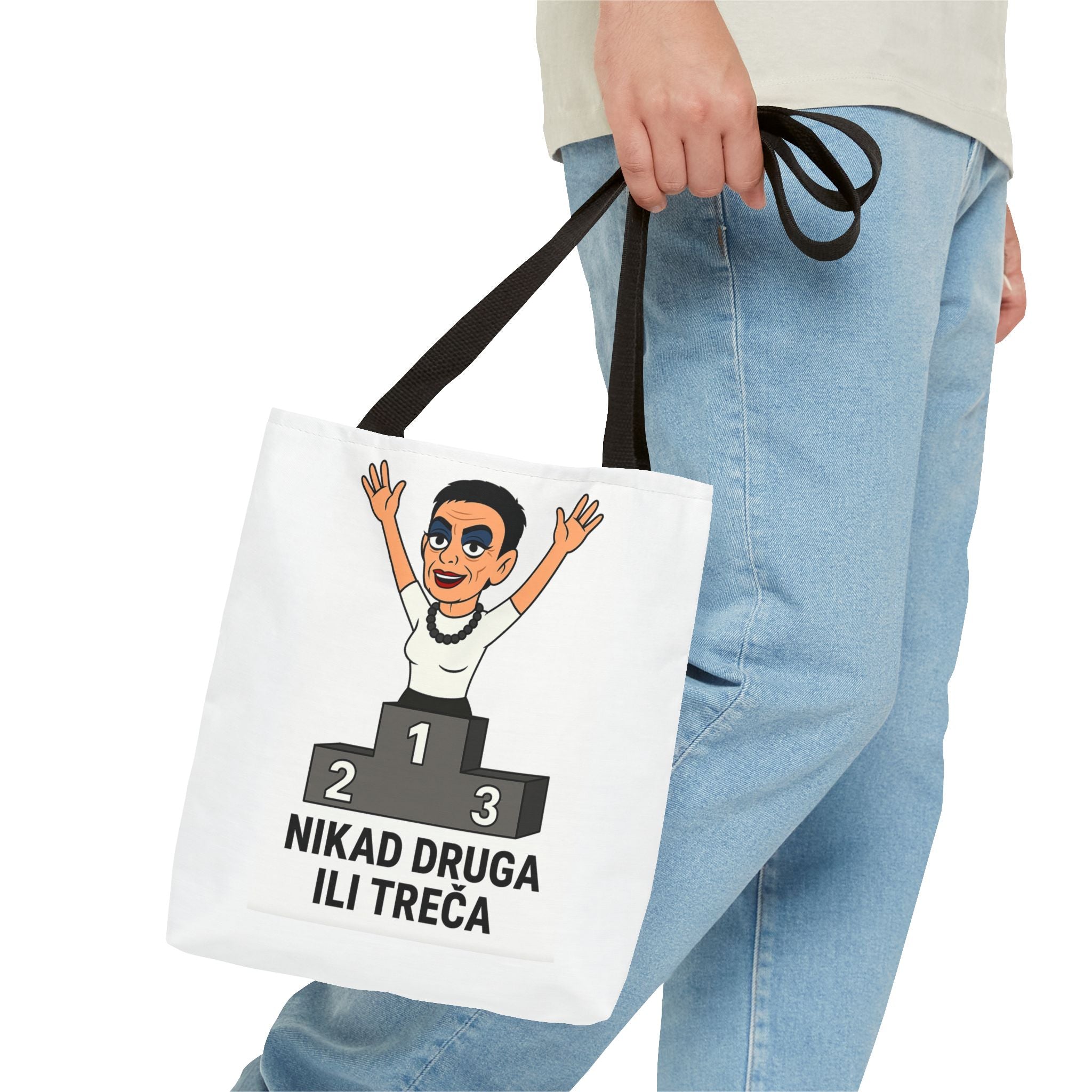Motivational Quote Tote Bag, Funny Tote, AOP Design, Perfect for Gym & Daily Use, Gifts for Friends & Family