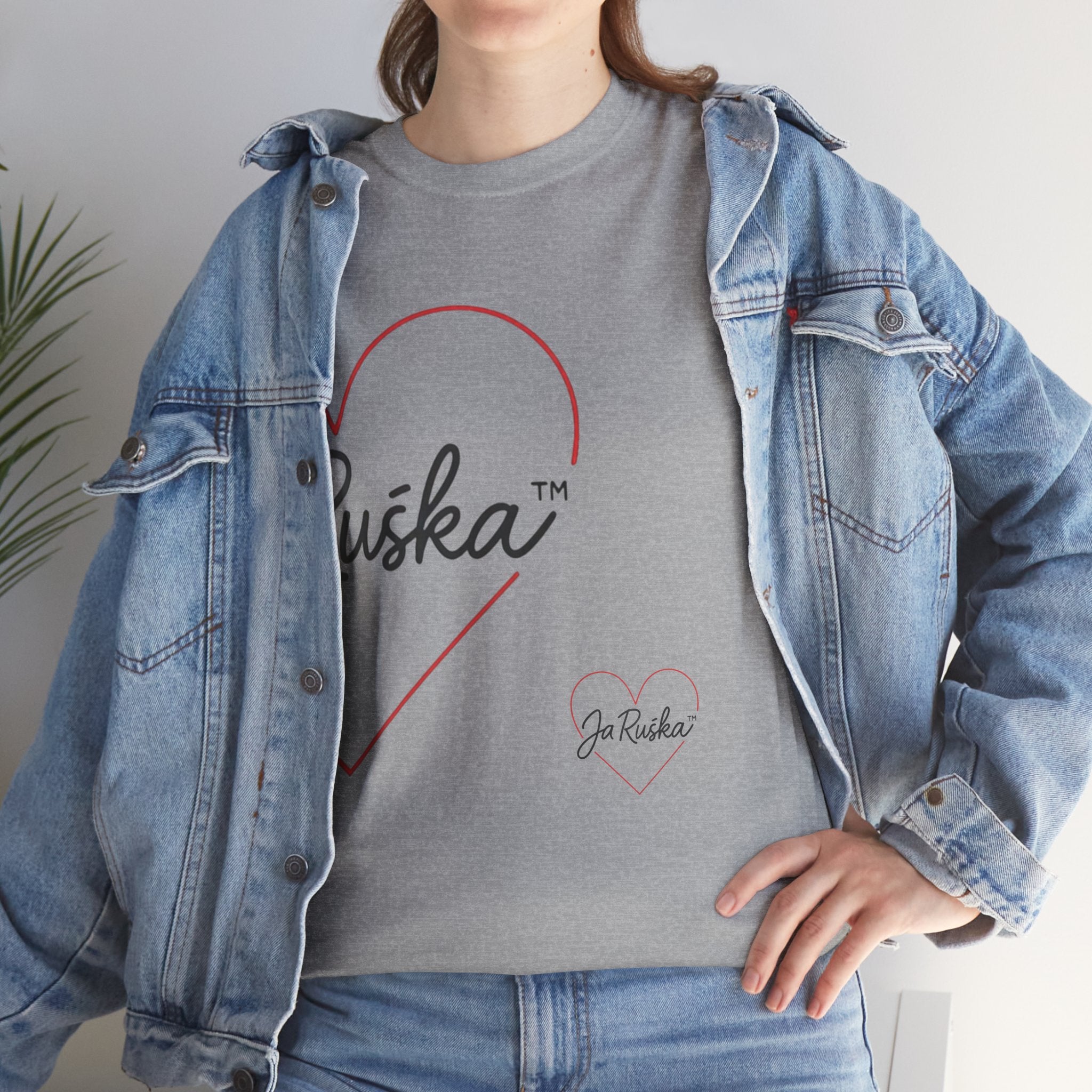 Unisex Heavy Cotton Tee with Heart & Quote Design for Casual Style, Gift for Friends, Cool Graphic Tee, Birthday Gift, Everyday Wear