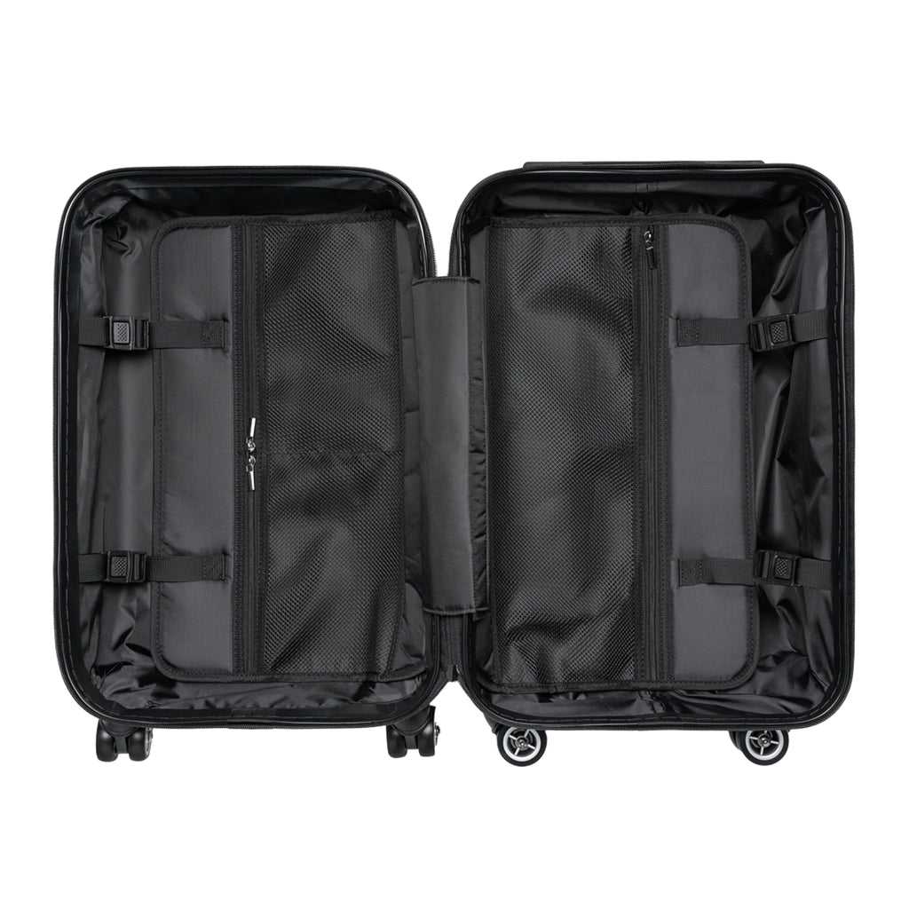 Stylish Travel Suitcase with Heart Design, Luggage, Travel Gear, Gift for Travelers, Love for Adventure, Heartbeat Suitcase