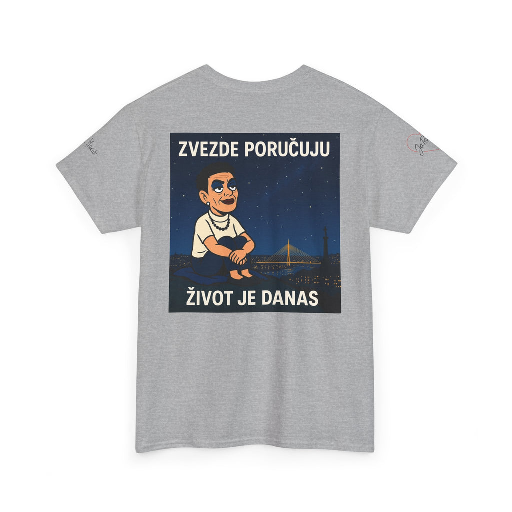 Unisex Heavy Cotton Tee with Heart & Quote Design for Casual Style, Gift for Friends, Cool Graphic Tee, Birthday Gift, Everyday Wear