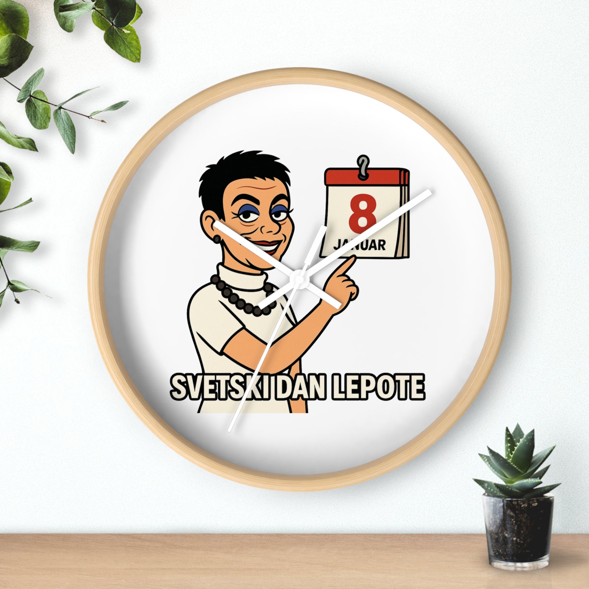 Wall Clock Dragoj Osobi Za Svaku Priliku - JA RUSKA Collection