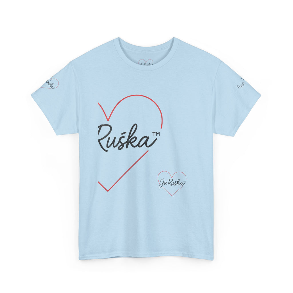 Unisex Heavy Cotton Tee with Heart & Quote Design for Casual Style, Gift for Friends, Cool Graphic Tee, Birthday Gift, Everyday Wear