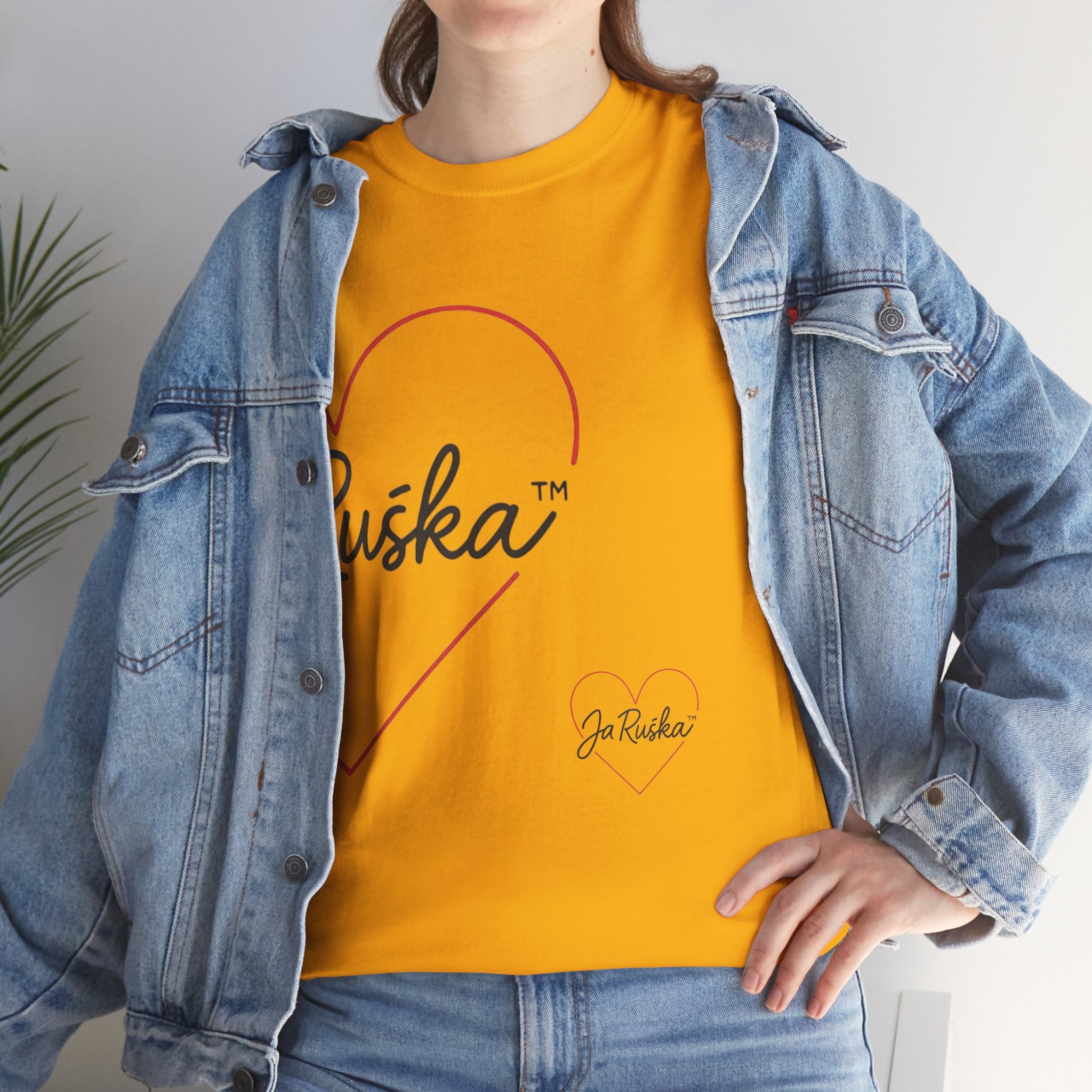 Unisex Heavy Cotton Tee with Heart & Quote Design for Casual Style, Gift for Friends, Cool Graphic Tee, Birthday Gift, Everyday Wear