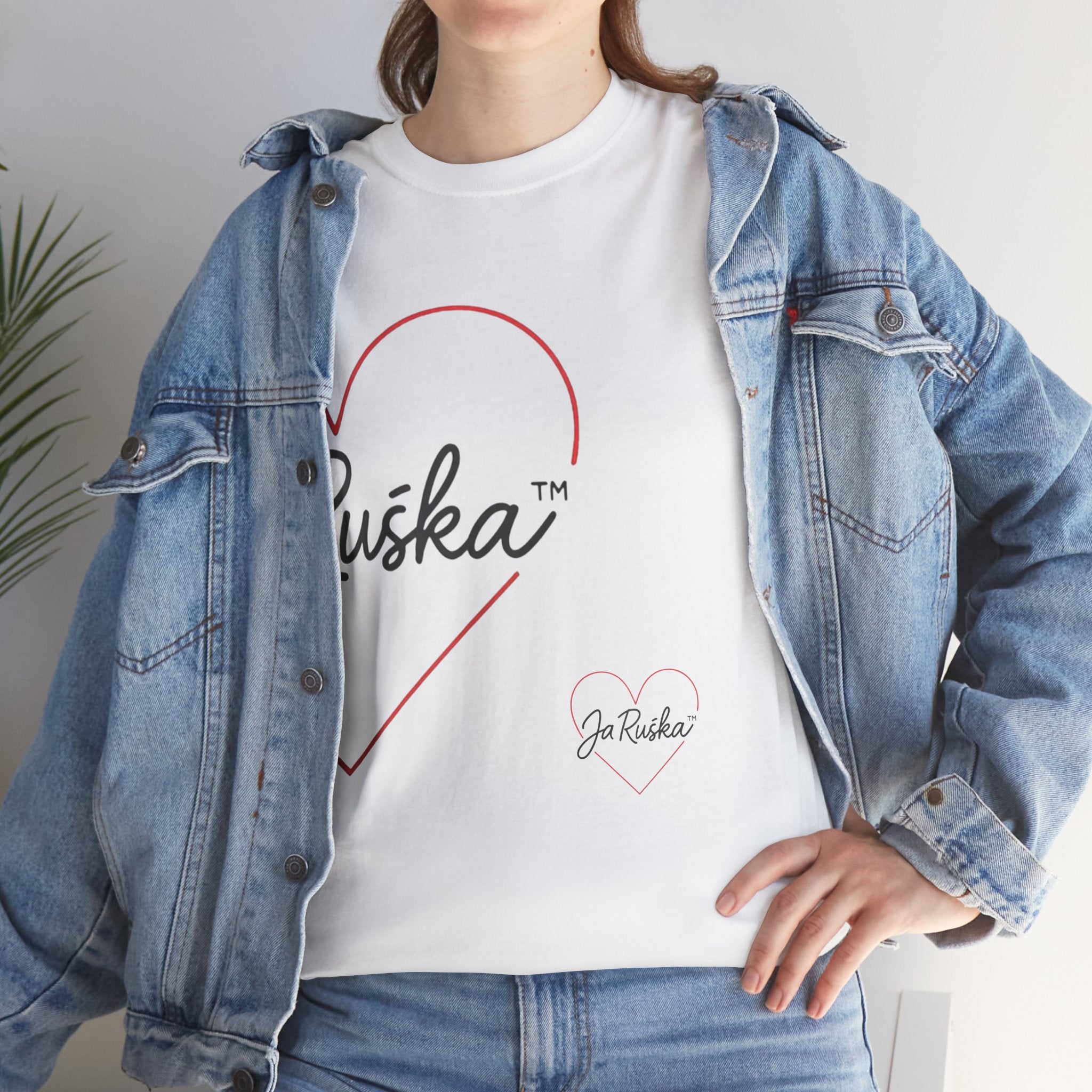 Unisex Heavy Cotton Tee with Heart & Quote Design for Casual Style, Gift for Friends, Cool Graphic Tee, Birthday Gift, Everyday Wear