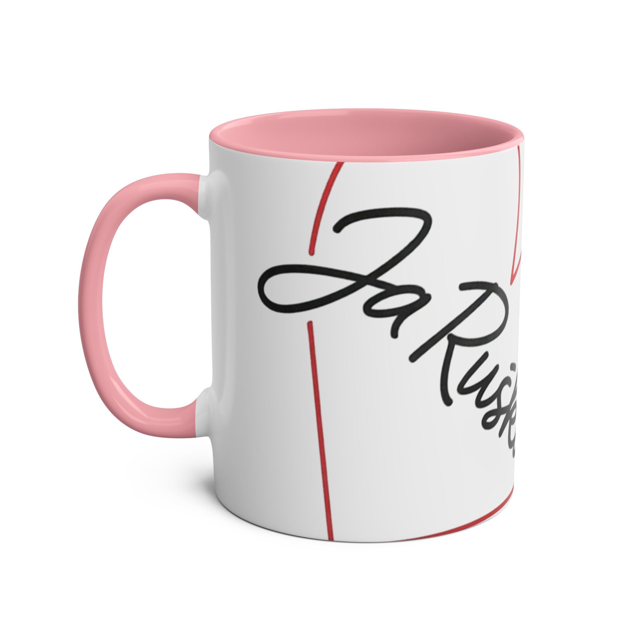 Two-Tone Coffee Mug with Heart Design, Ideal Gift for Coffee Lovers, Cute Office Decor, Personalized Drinkware, Home & Kitchen