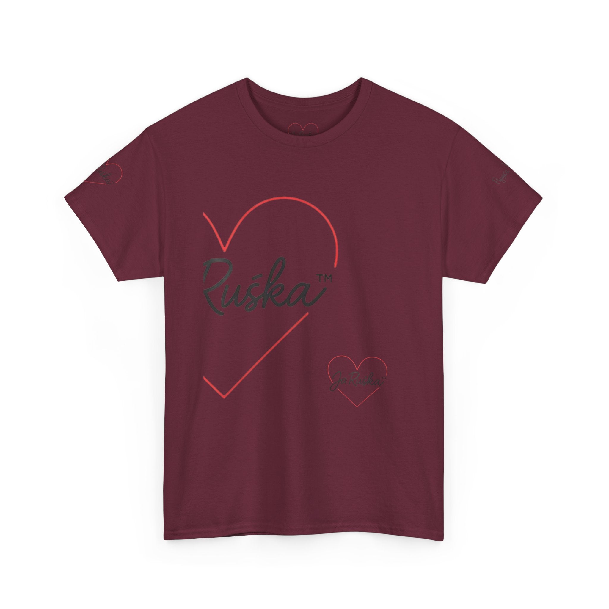 Unisex Heavy Cotton Tee with Heart & Quote Design for Casual Style, Gift for Friends, Cool Graphic Tee, Birthday Gift, Everyday Wear