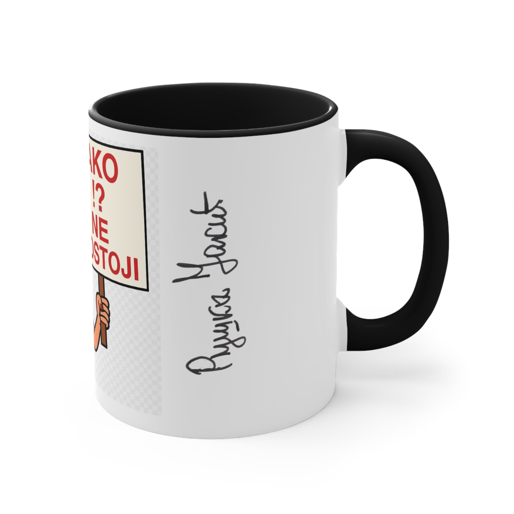 Funny Protest Accent Mugs - Hilarious Gift for Activists, Coffee Lovers, Birthday, Holiday, Unique Kitchen Decor