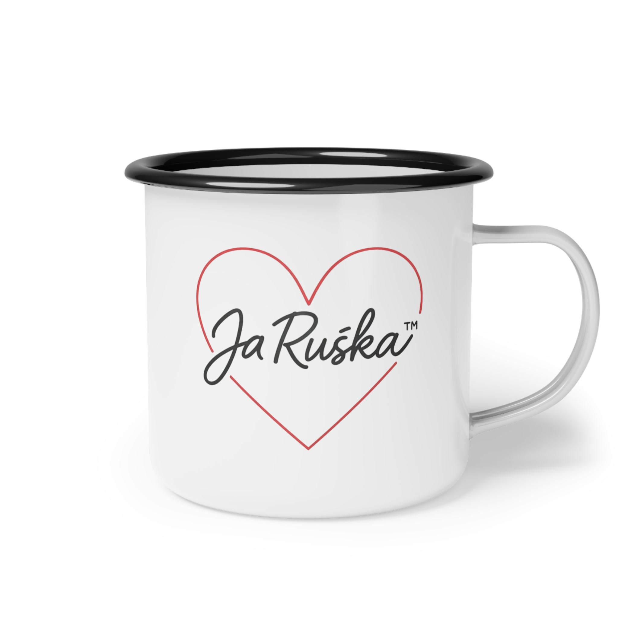 Campfire Enamel Cup with Funny Design, Motivational Mug, Outdoor Adventure Drinkware, Gift for Camp Lovers, Unique Camping Cup