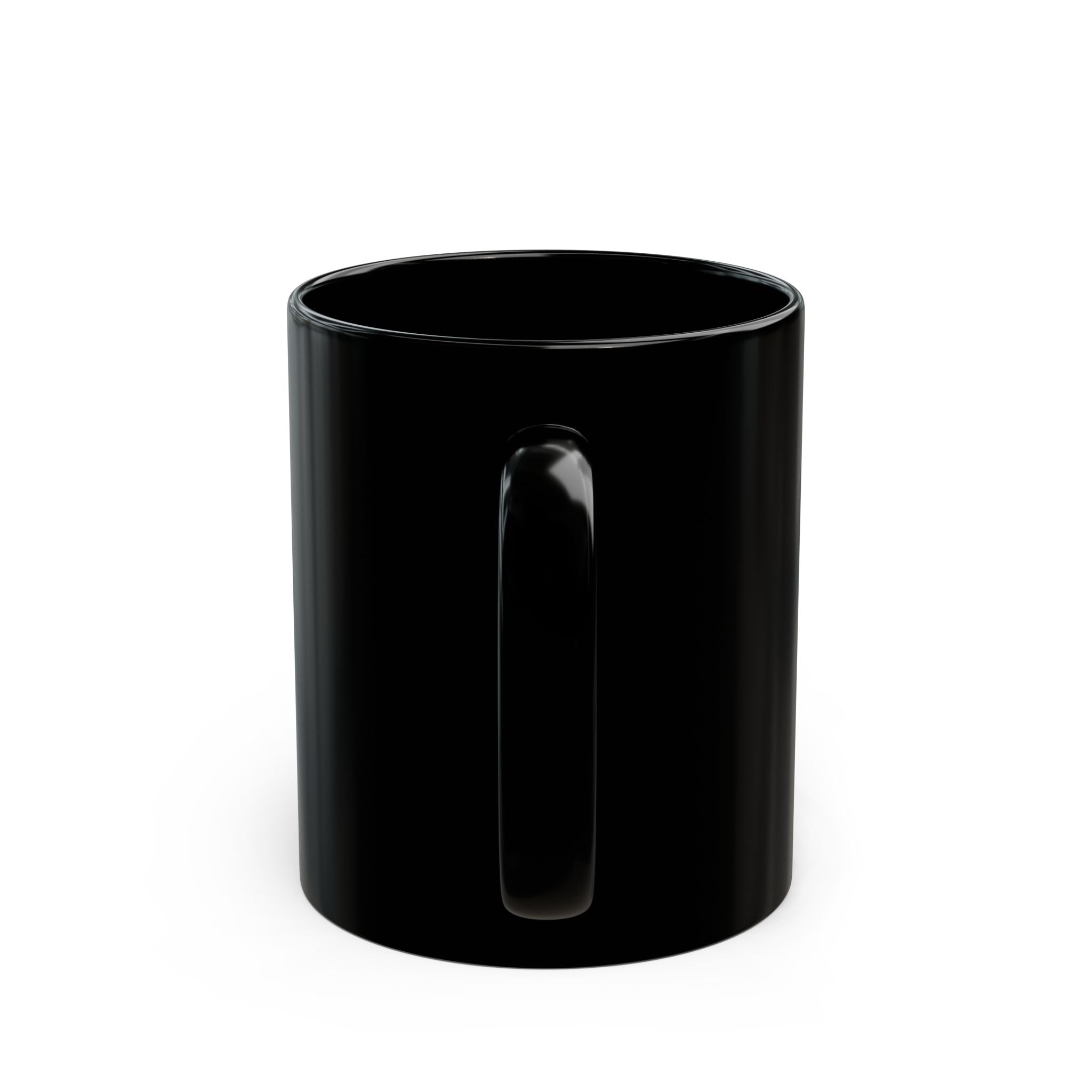 Heartfelt Black Mug - Ja Ruška Collection | Cute Coffee Cup, Gift for Friends, Home Decor, Valentine's Day, Love Theme