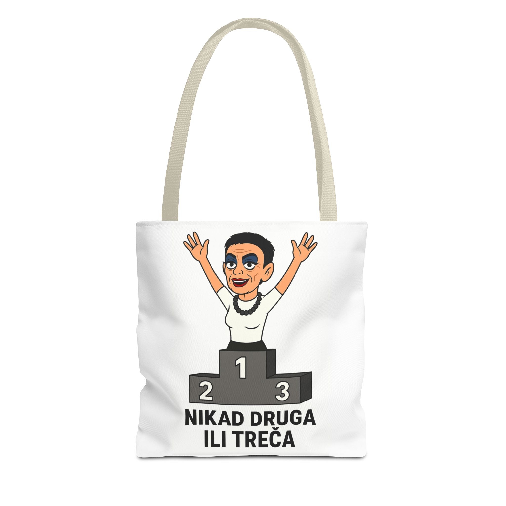 Motivational Quote Tote Bag, Funny Tote, AOP Design, Perfect for Gym & Daily Use, Gifts for Friends & Family