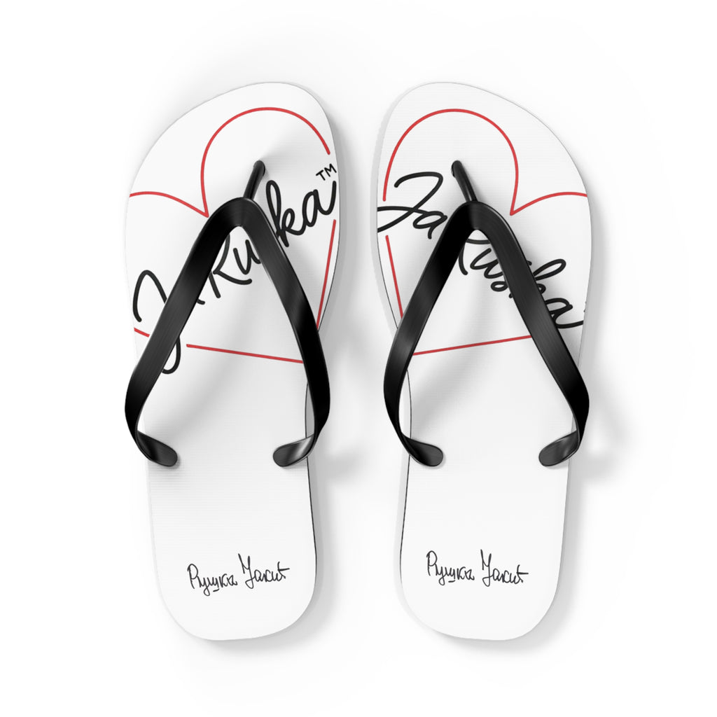 Stylish Heart Flip Flops | Summer Beach Footwear | Casual Sandals, Cute Vacation Shoes, Gift for Beach Lovers, Love-themed Slippers