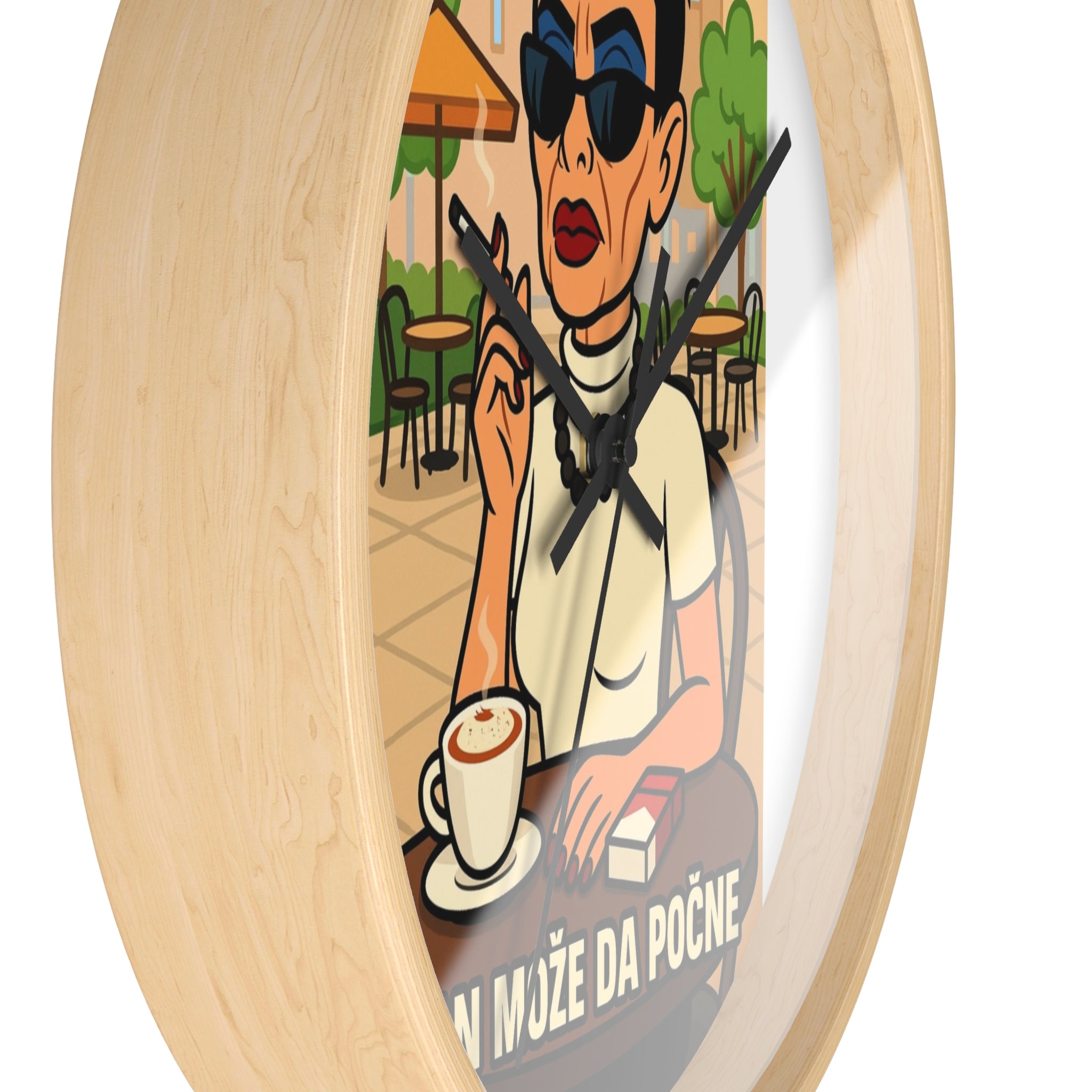 Chic Cartoon Wall Clock - Retro Art Timepiece, Stylish Home Décor, Unique Gift for Coffee Lovers, Trendy Office Decor, Fun Kitchen [...]