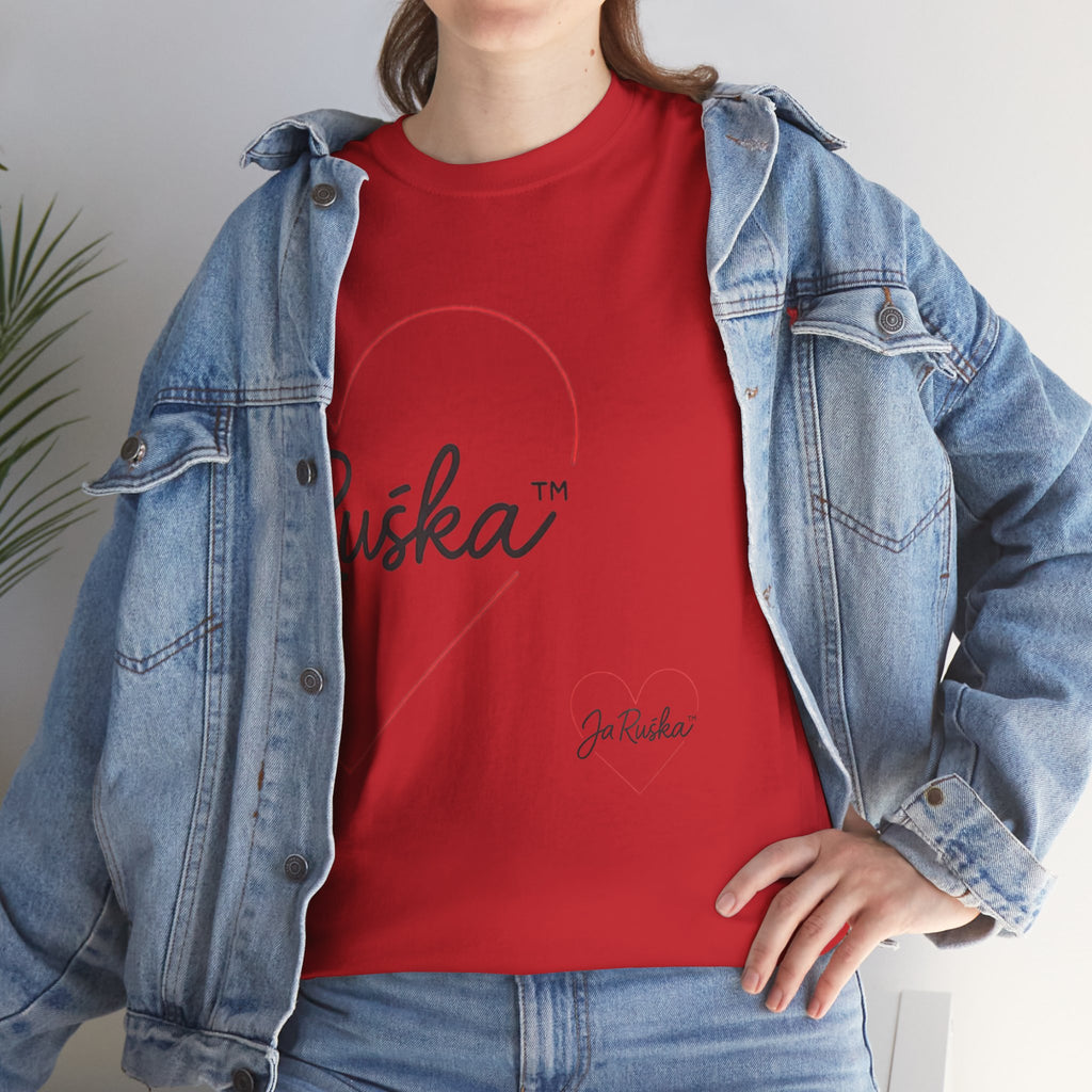 Unisex Heavy Cotton Tee with Heart & Quote Design for Casual Style, Gift for Friends, Cool Graphic Tee, Birthday Gift, Everyday Wear