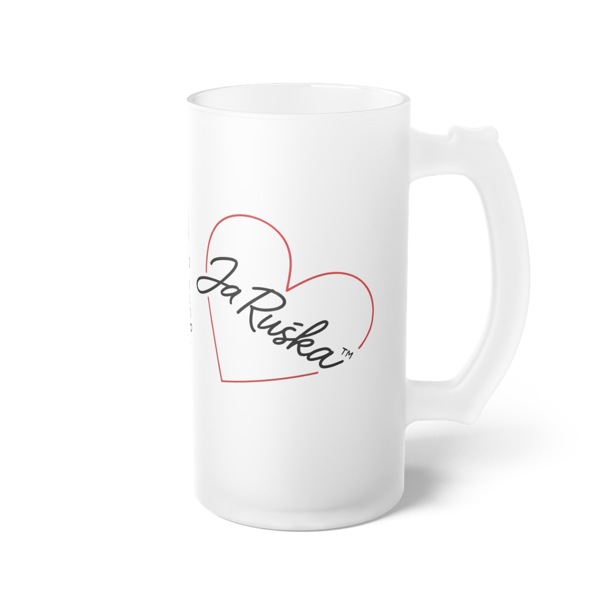 Frosted Glass Beer Mug, Perfect Gift for Beer Lovers, Unique Barware, Custom Drinkware, Beer Enthusiast Gifts, Festive Partyware