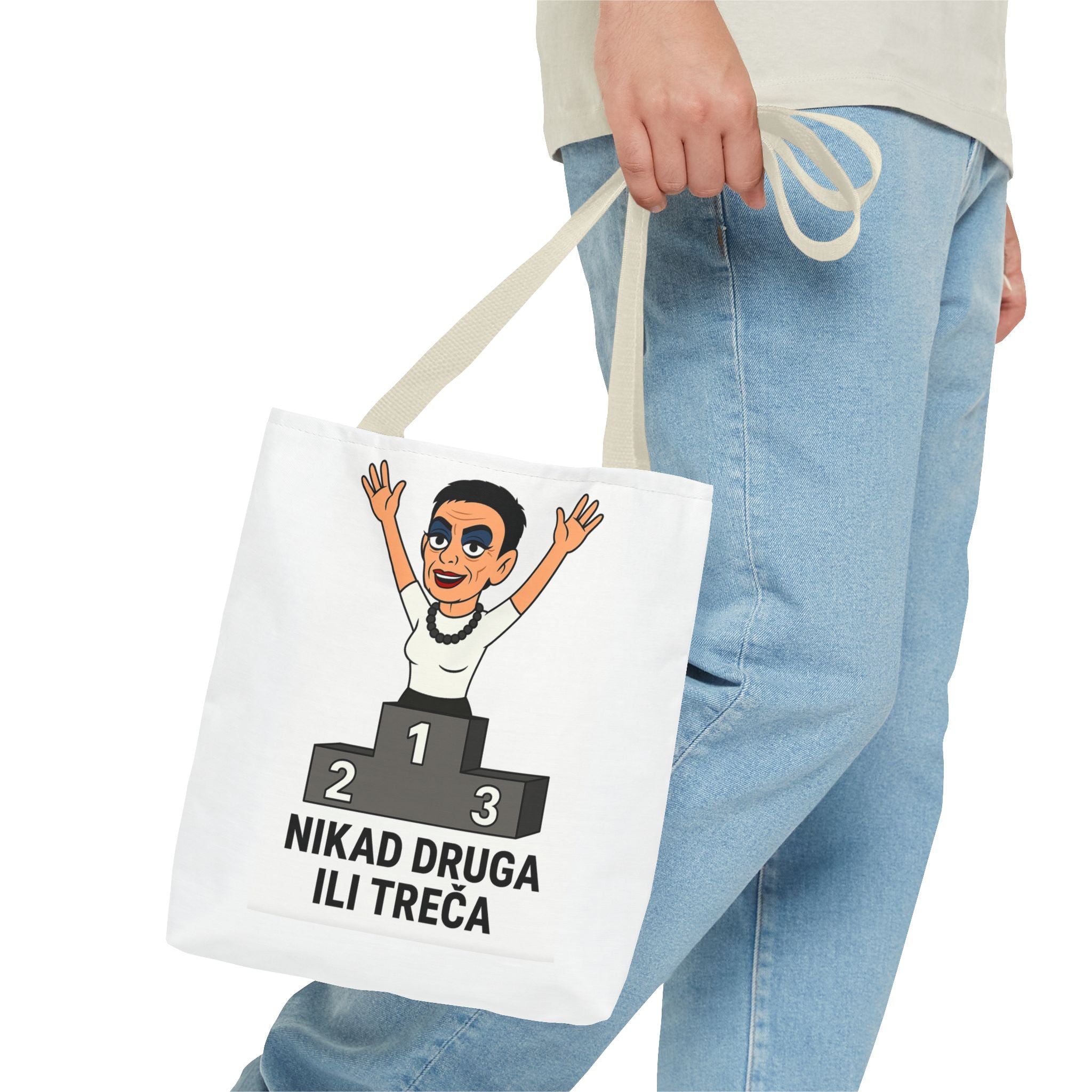 Motivational Quote Tote Bag, Funny Tote, AOP Design, Perfect for Gym & Daily Use, Gifts for Friends & Family